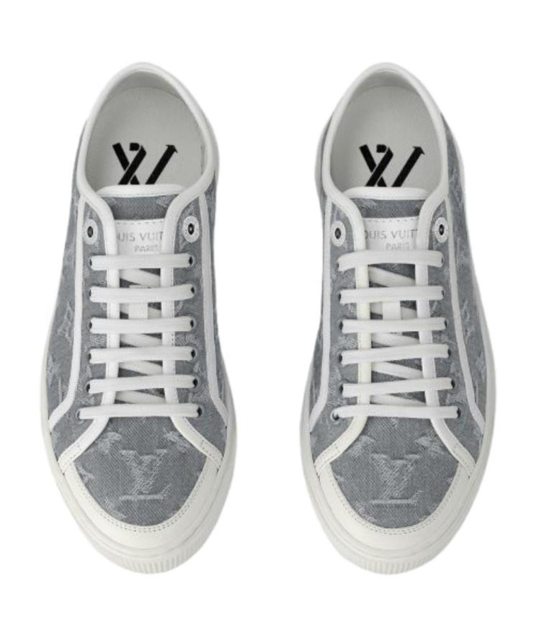 LOUIS VUITTON Серые кеды, фото 4