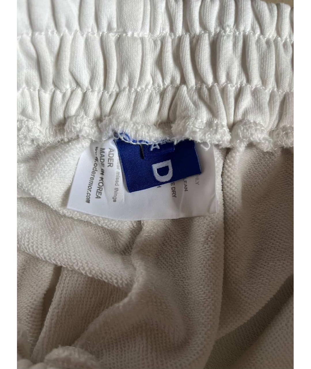 ADER ERROR Белые хлопковые шорты, фото 4