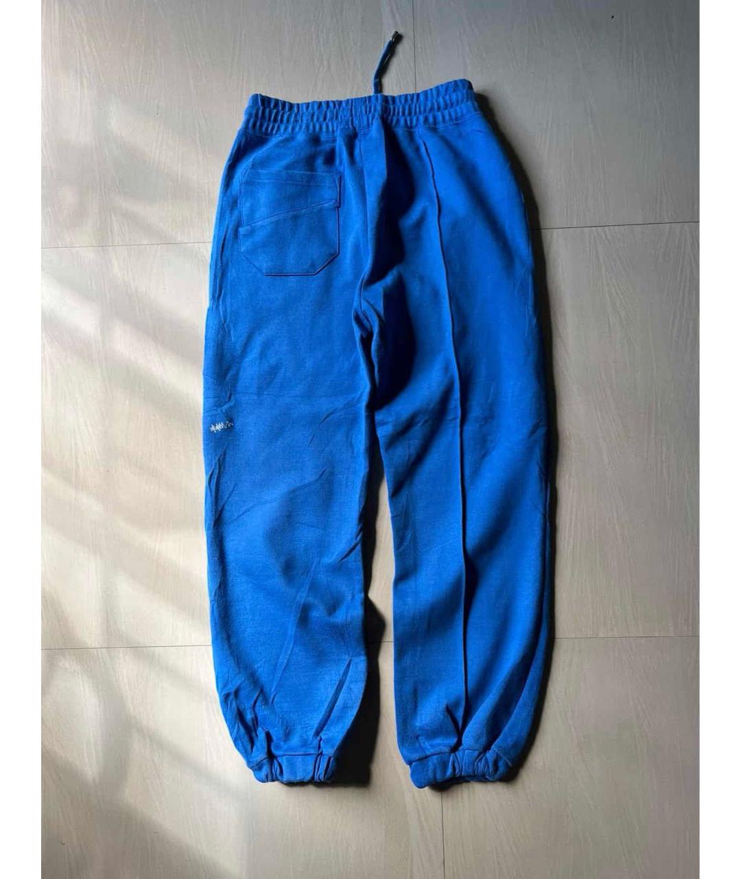 ADER ERROR Синие хлопковые повседневные брюки, фото 3