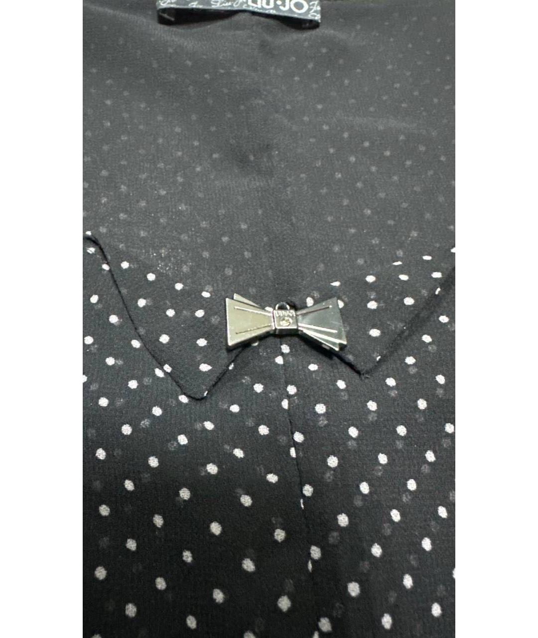 LIU JO Черное полиэстеровое повседневное платье, фото 4