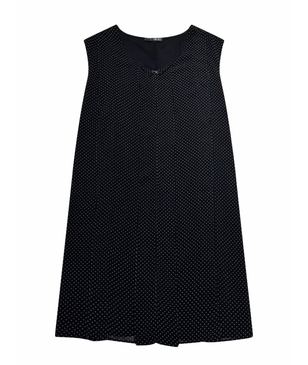 LIU JO Черное полиэстеровое повседневное платье, фото 8