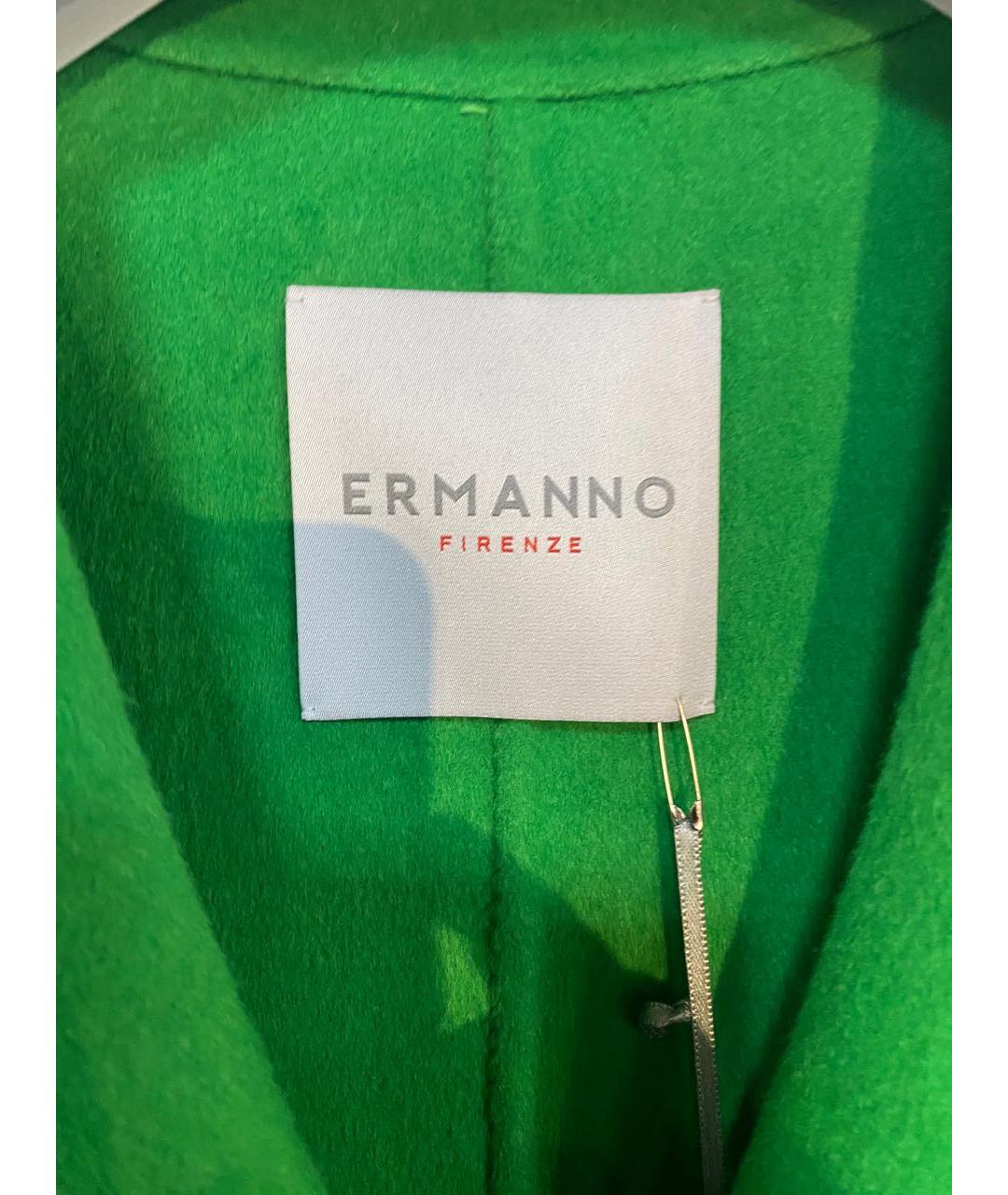 ERMANNO FIRENZE Зеленый шерстяной жилет, фото 3