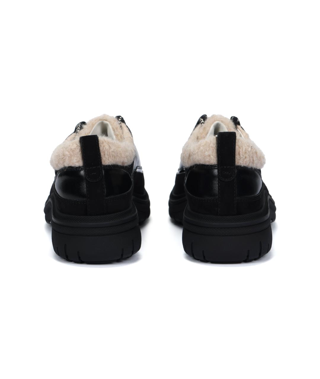 CHANEL Черные кожаные кроссовки, фото 4