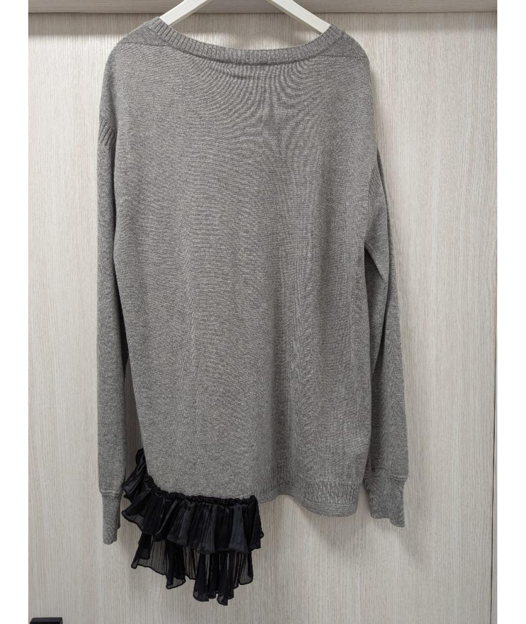 DRIES VAN NOTEN Серый кашемировый джемпер / свитер, фото 2