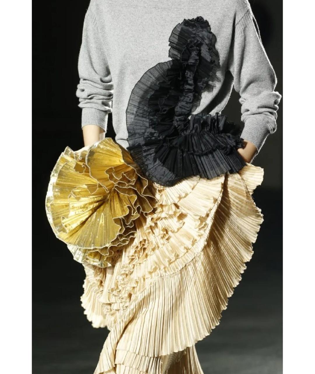 DRIES VAN NOTEN Серый кашемировый джемпер / свитер, фото 9