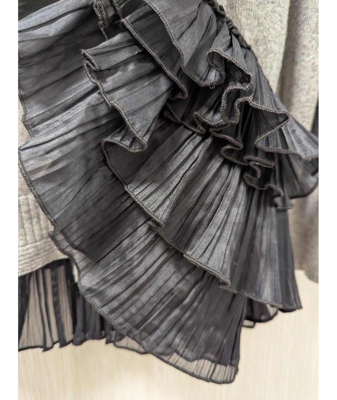 DRIES VAN NOTEN Серый кашемировый джемпер / свитер, фото 4