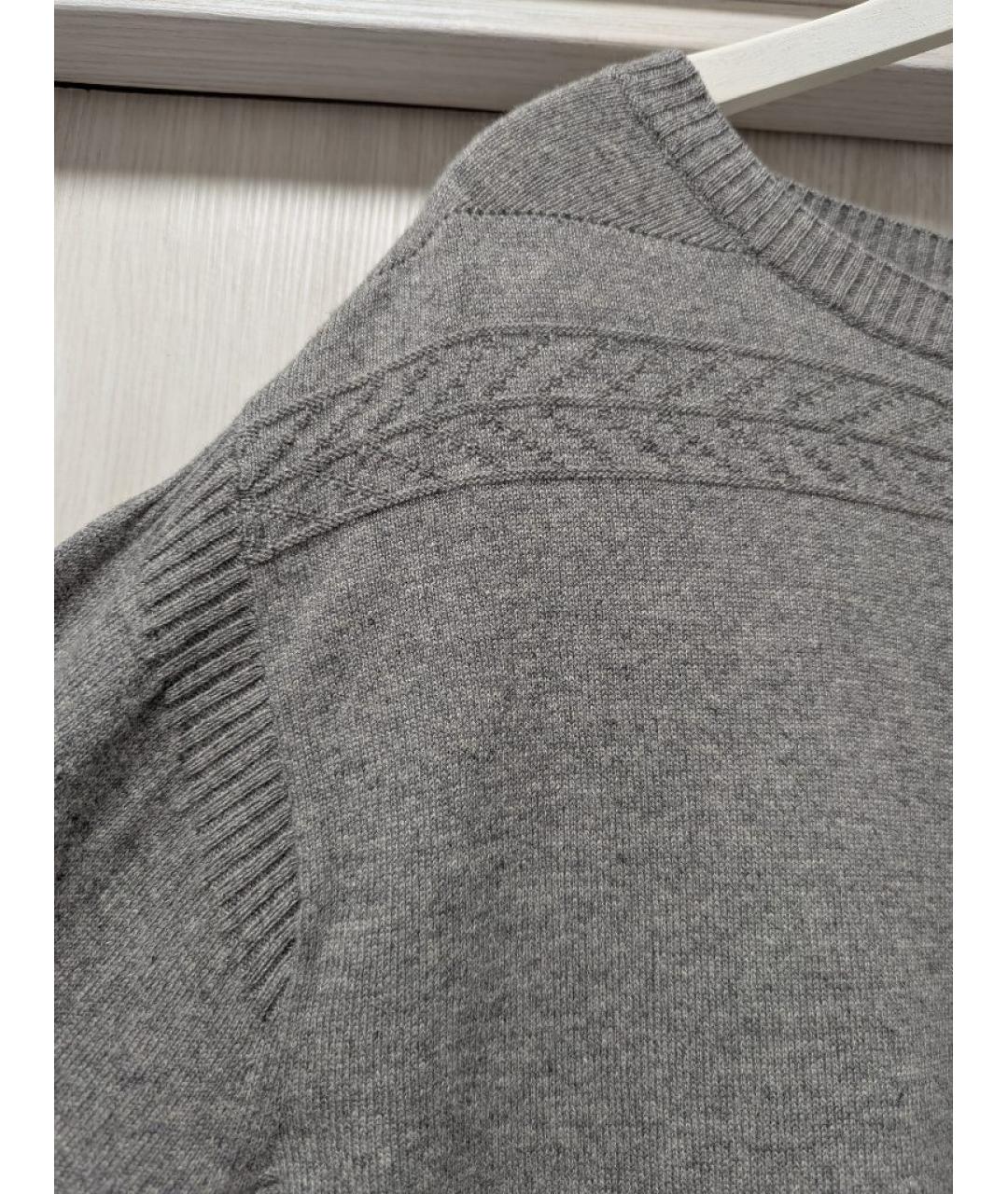 DRIES VAN NOTEN Серый кашемировый джемпер / свитер, фото 6