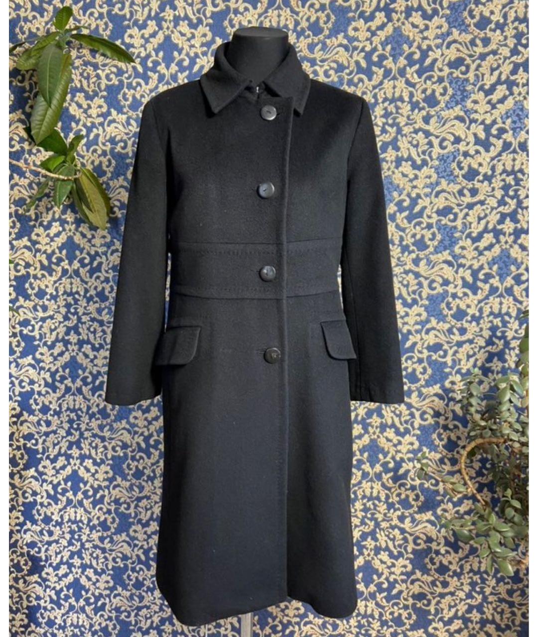 BOGNER Черное шерстяное пальто, фото 3