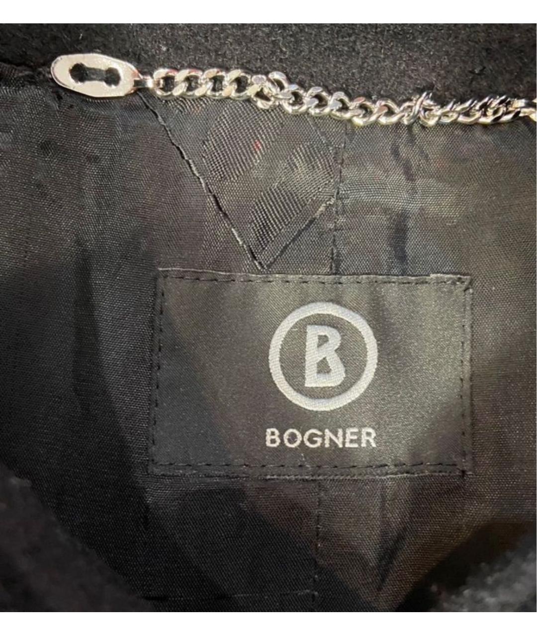 BOGNER Черное шерстяное пальто, фото 6