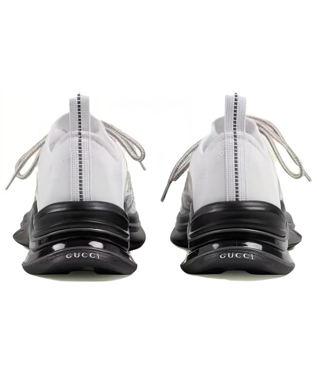 GUCCI Серые текстильные кроссовки, фото 4