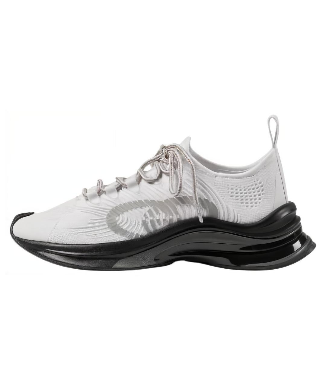 GUCCI Серые текстильные кроссовки, фото 6