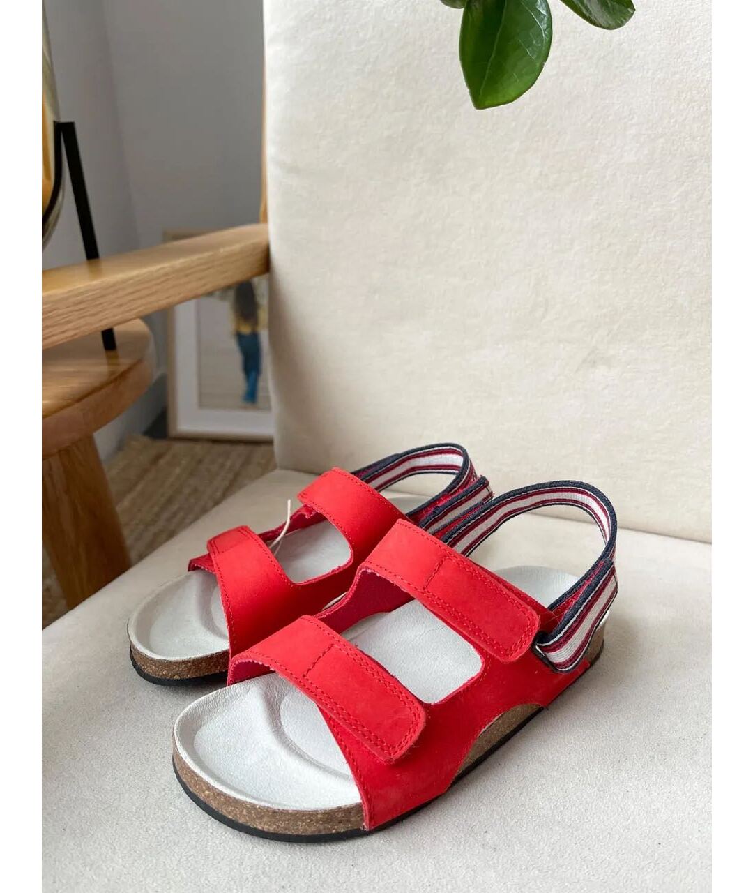 DOLCE&GABBANA Красные кожаные сандалии и шлепанцы, фото 4
