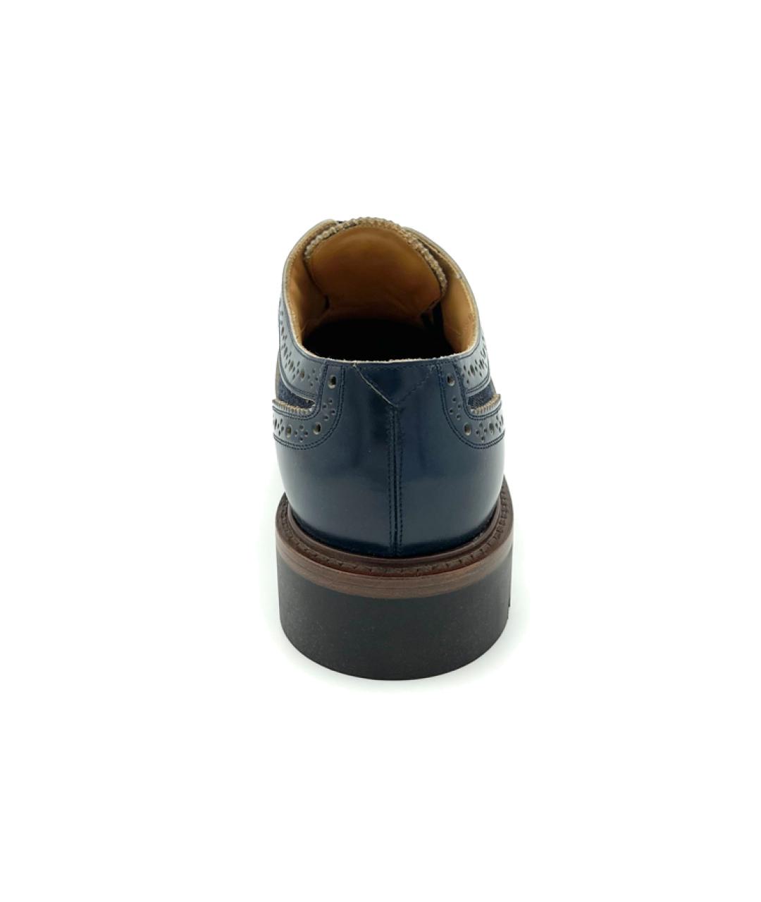 LOUIS VUITTON Синие кожаные туфли, фото 3