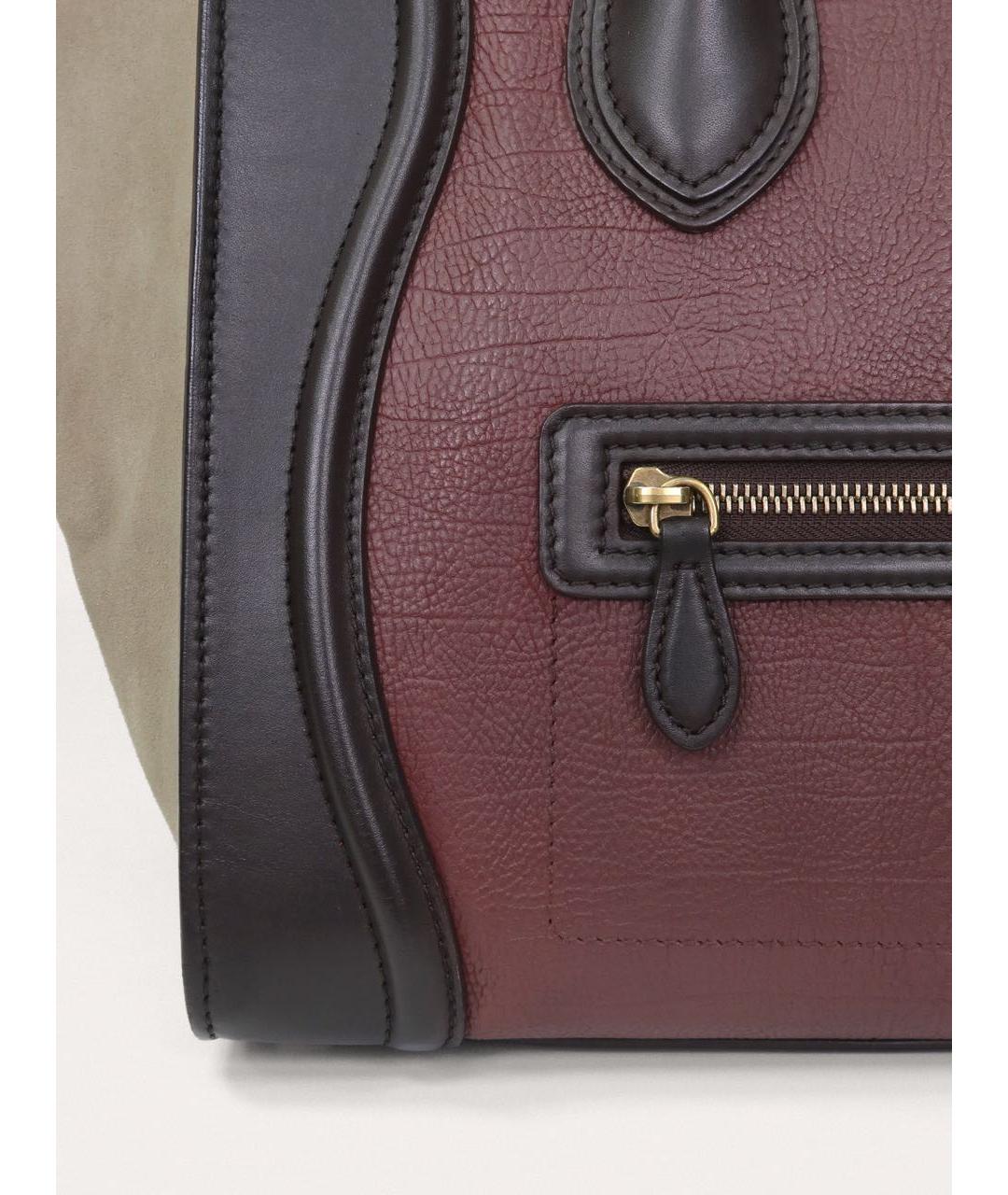 CELINE Мульти кожаная сумка с короткими ручками, фото 6