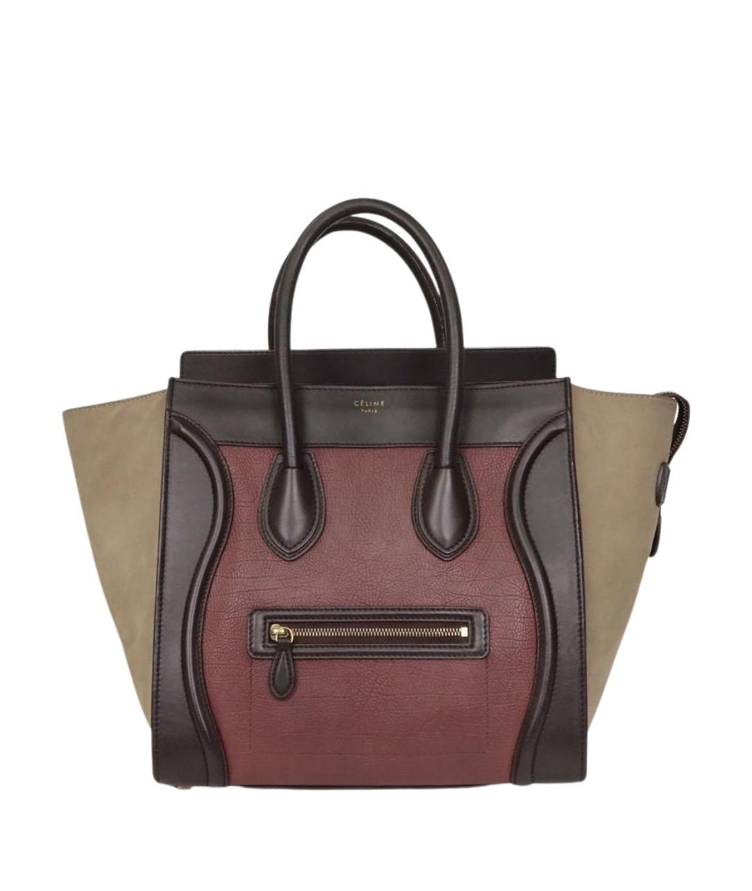 CELINE Мульти кожаная сумка с короткими ручками, фото 1