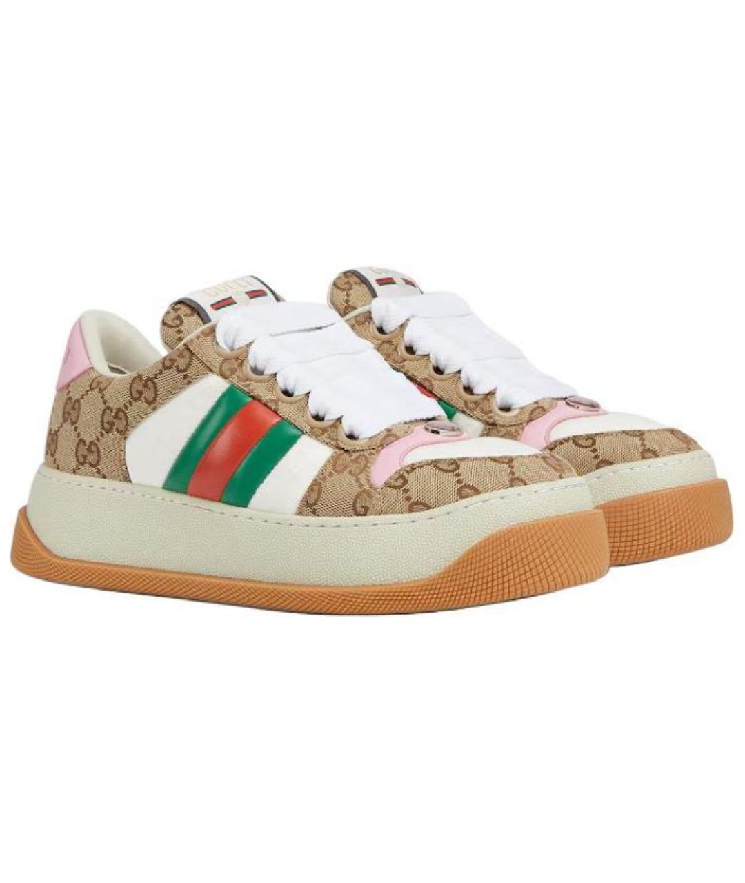 GUCCI Бежевые кроссовки, фото 2