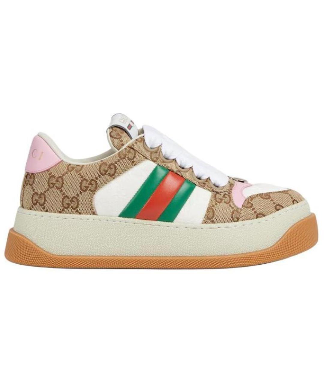 GUCCI Бежевые кроссовки, фото 1