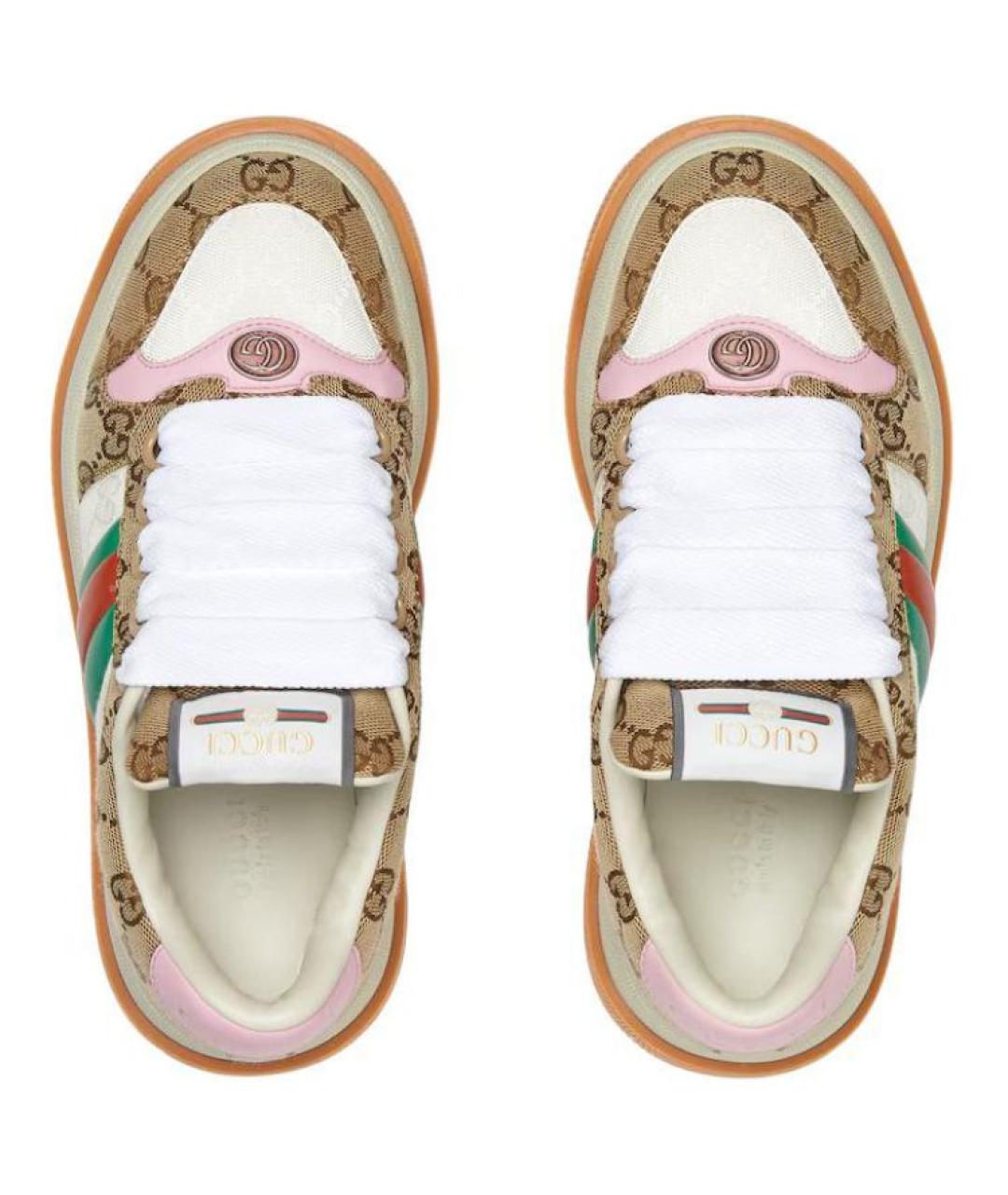 GUCCI Бежевые кроссовки, фото 3