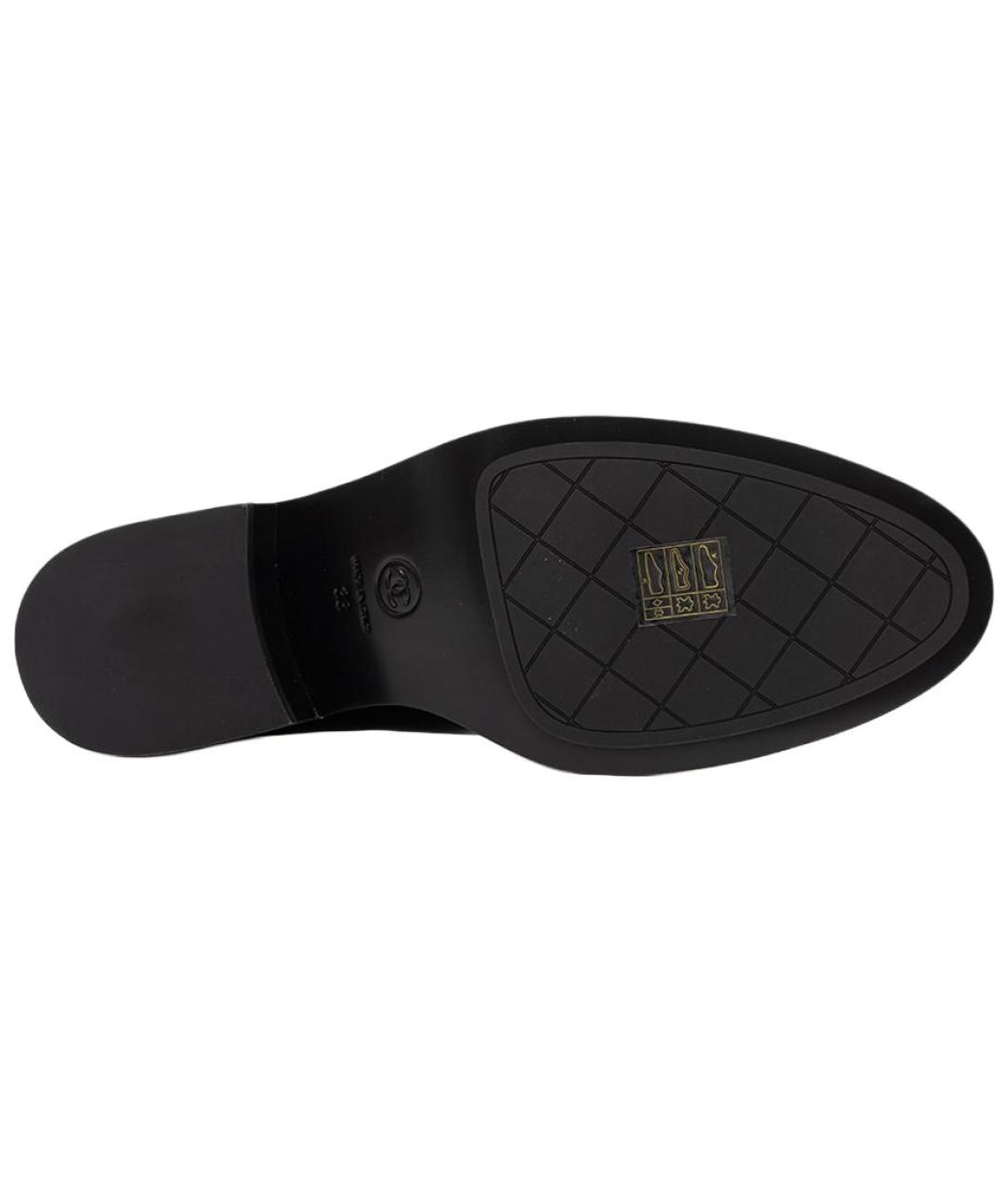 CHANEL Черные лоферы, фото 5