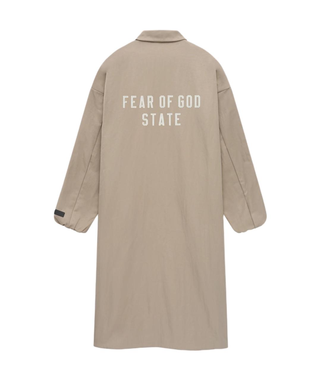 FEAR OF GOD ESSENTIALS Коричневый тренч / плащ, фото 2