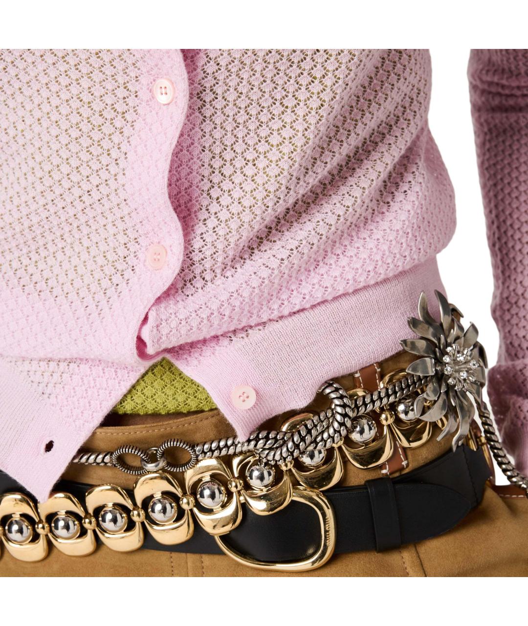 MIU MIU Розовый кардиган, фото 2