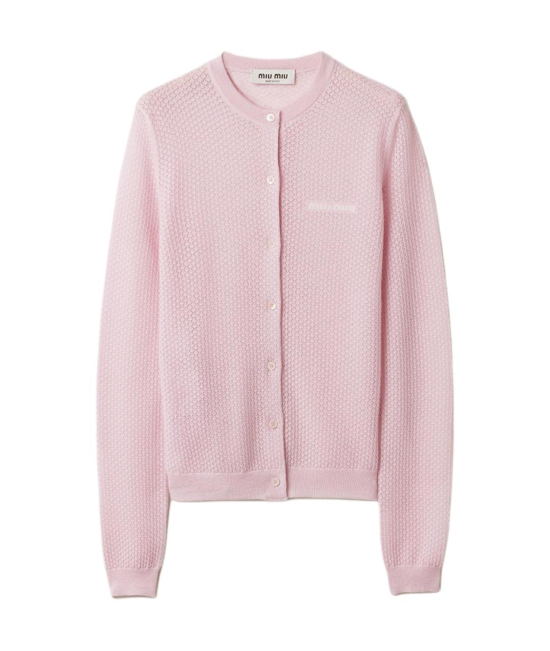 MIU MIU Розовый кардиган, фото 1
