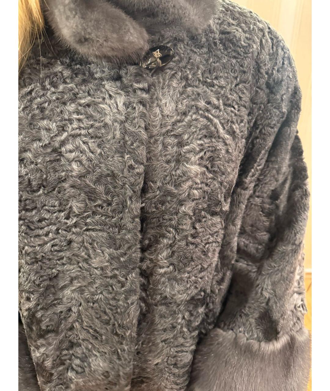 MANZONI 24 Серая меховая шуба, фото 6