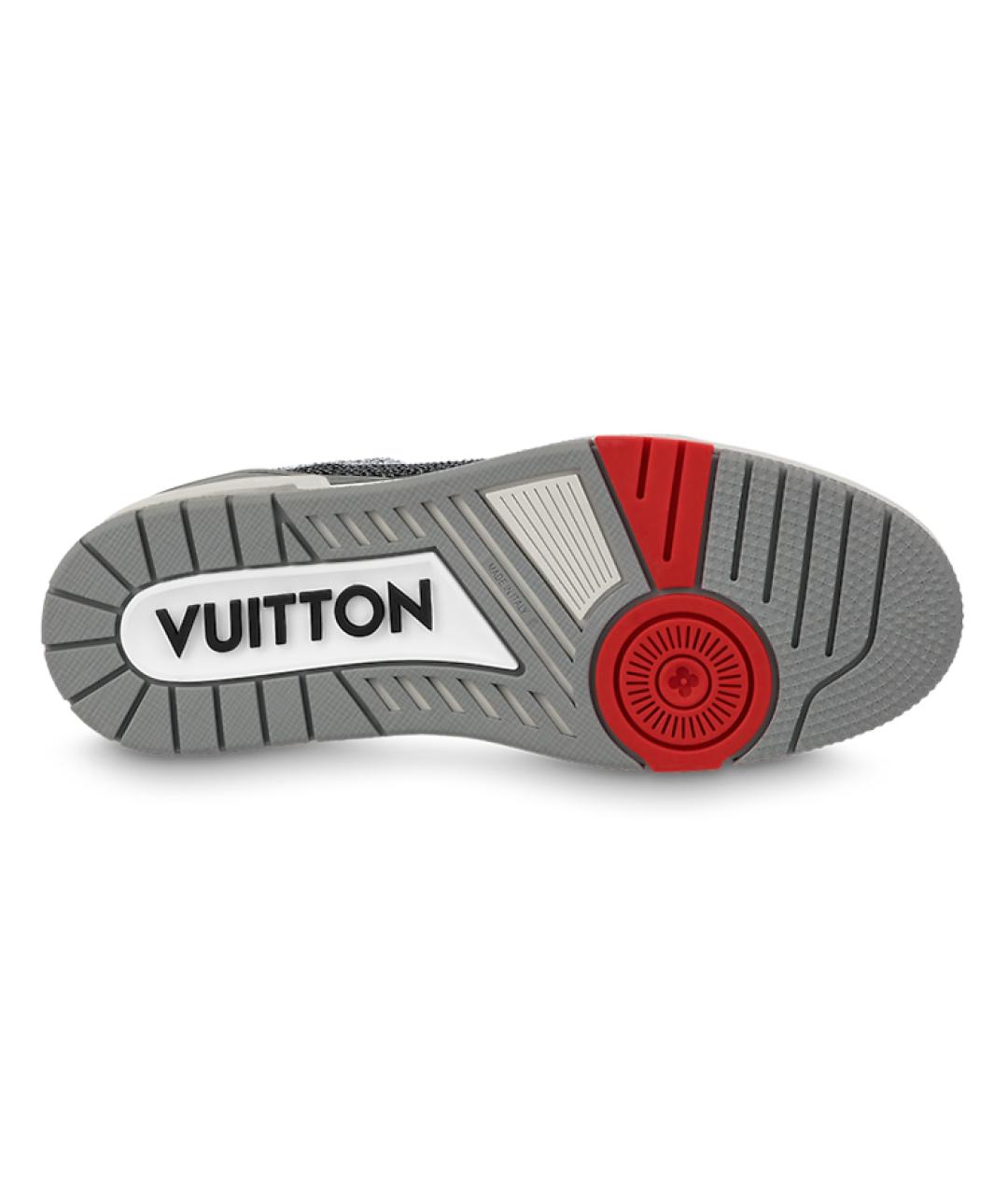 LOUIS VUITTON Серые низкие кроссовки / кеды, фото 5