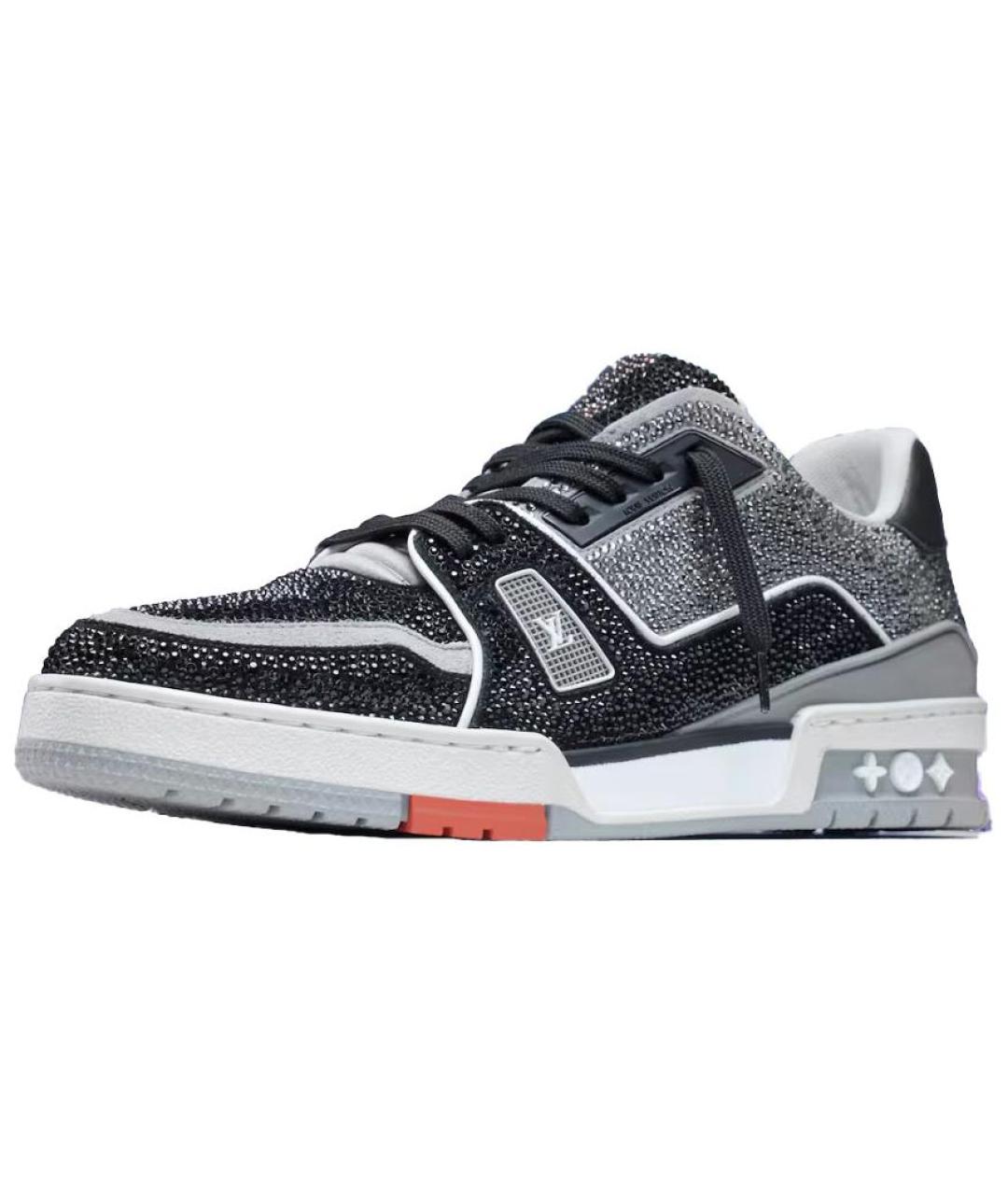 LOUIS VUITTON Серые низкие кроссовки / кеды, фото 3