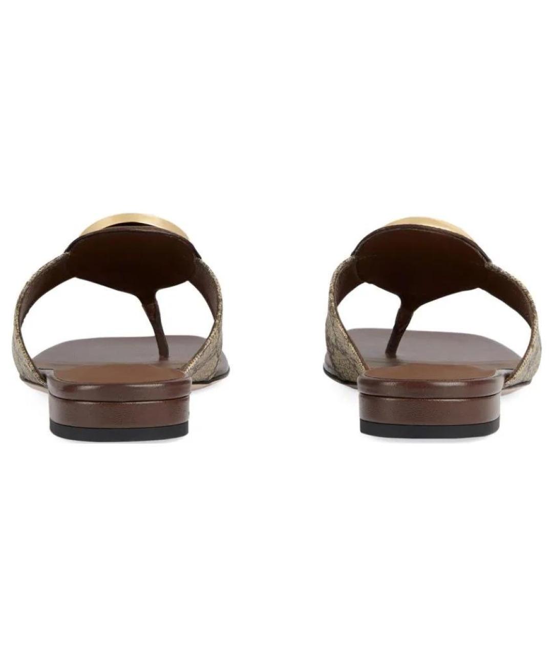 GUCCI Коричневые сандалии, фото 5