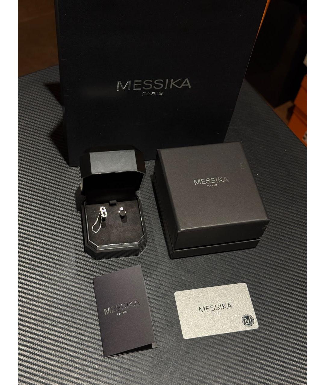 MESSIKA Серебряные серьги из белого золота, фото 2