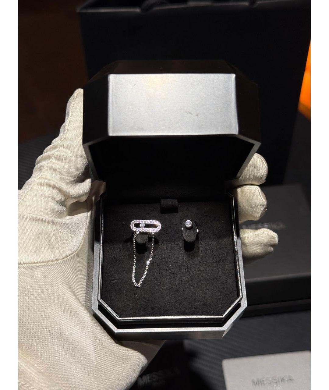MESSIKA Серебряные серьги из белого золота, фото 5