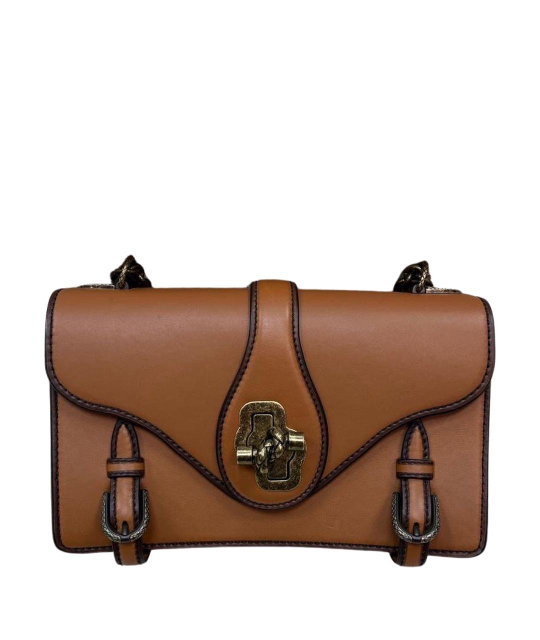 BOTTEGA VENETA Коричневая кожаная сумка с короткими ручками, фото 1