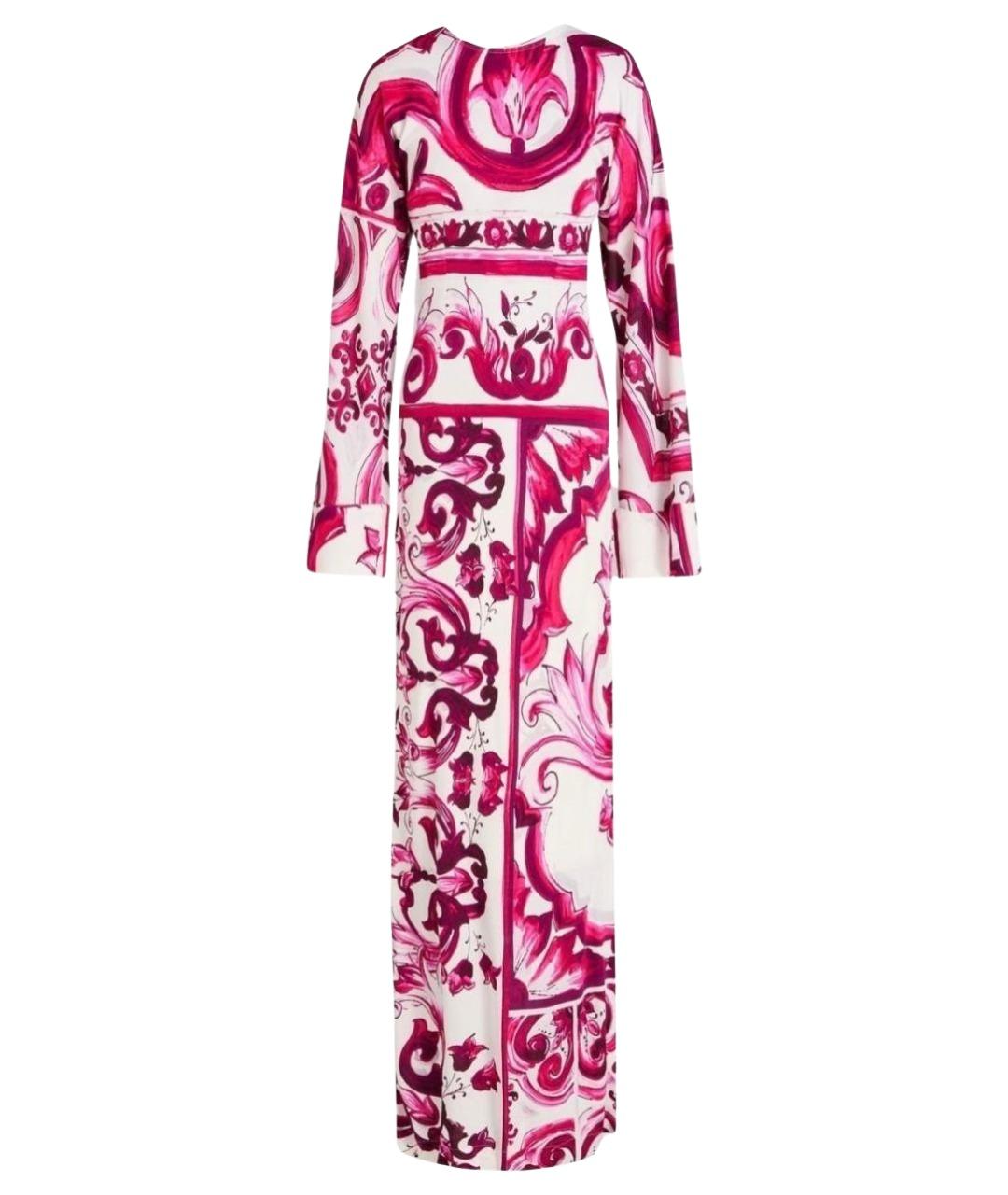 DOLCE&GABBANA Фуксия вискозное платье, фото 1
