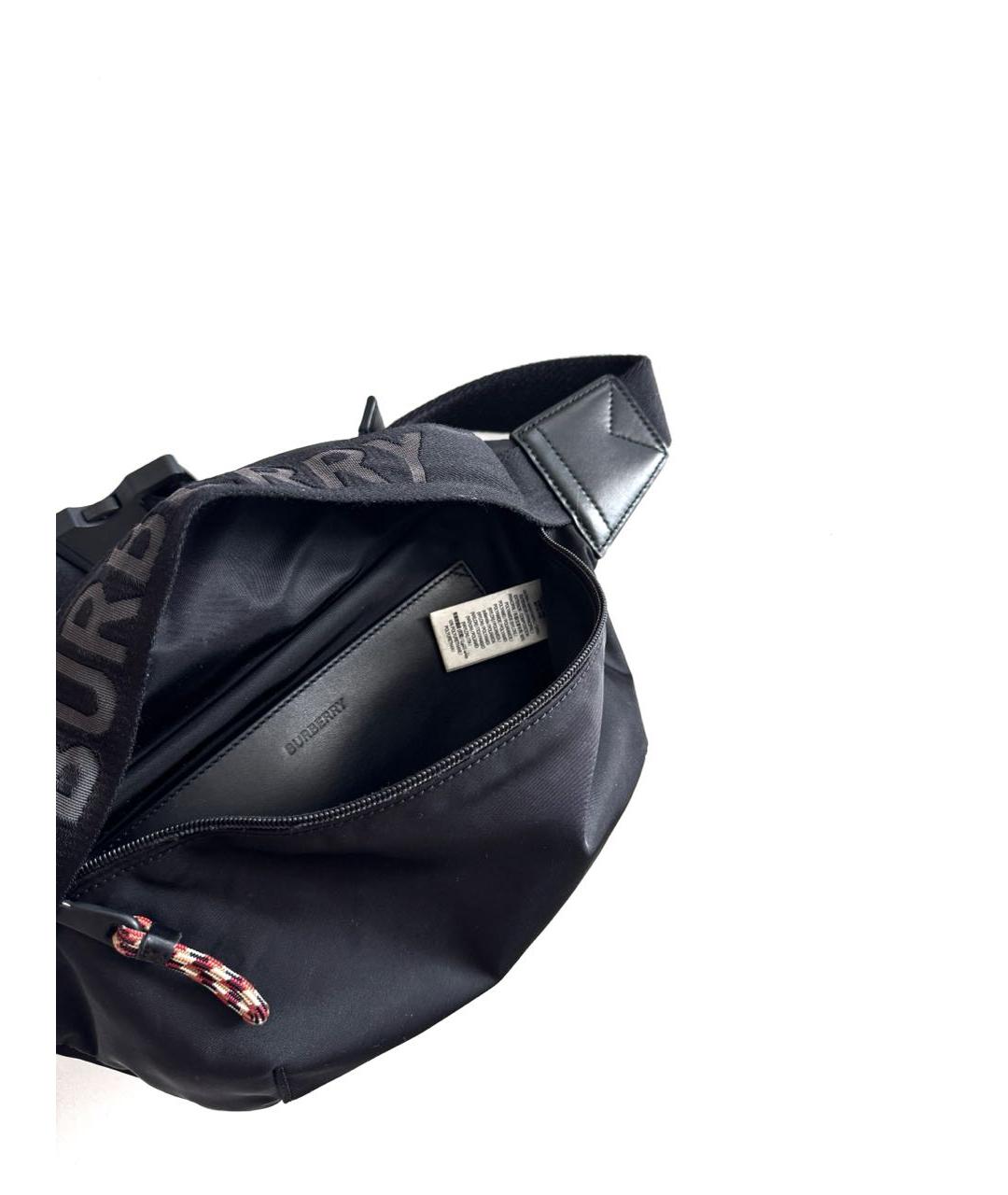 BURBERRY Черная поясная сумка, фото 3