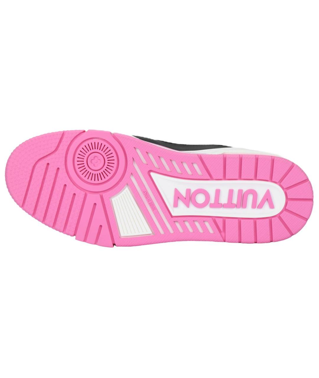 LOUIS VUITTON Розовые кожаные кроссовки, фото 5