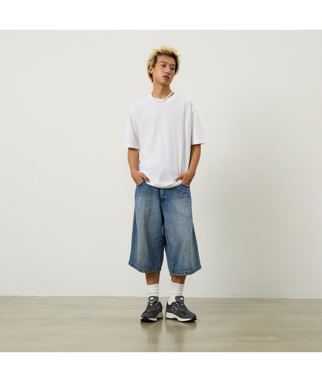 NEW BALANCE Серые замшевые кроссовки, фото 8