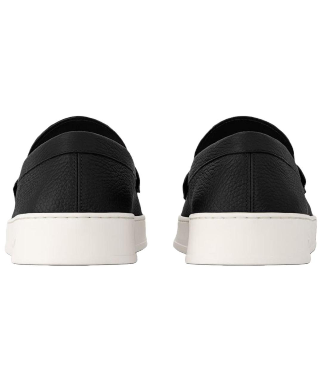 LOUIS VUITTON Черные кожаные лоферы, фото 5