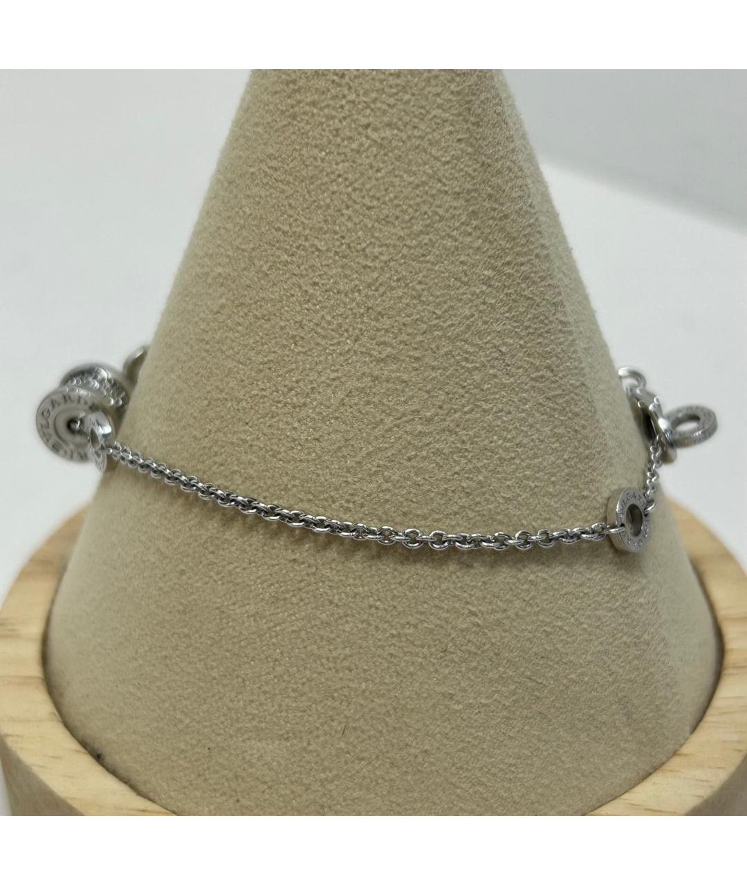 BVLGARI Серебрянный браслет из белого золота, фото 8