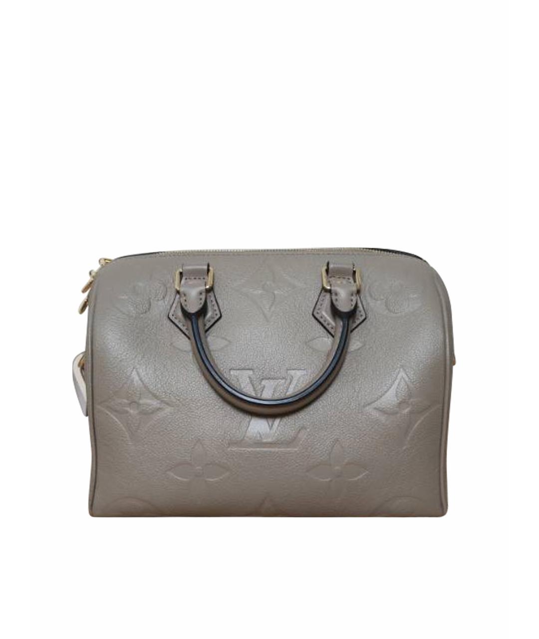 LOUIS VUITTON Серая кожаная сумка через плечо, фото 1