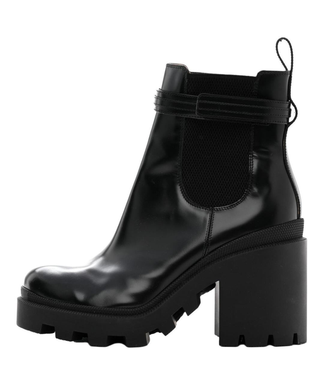 GUCCI Черные кожаные ботильоны, фото 2