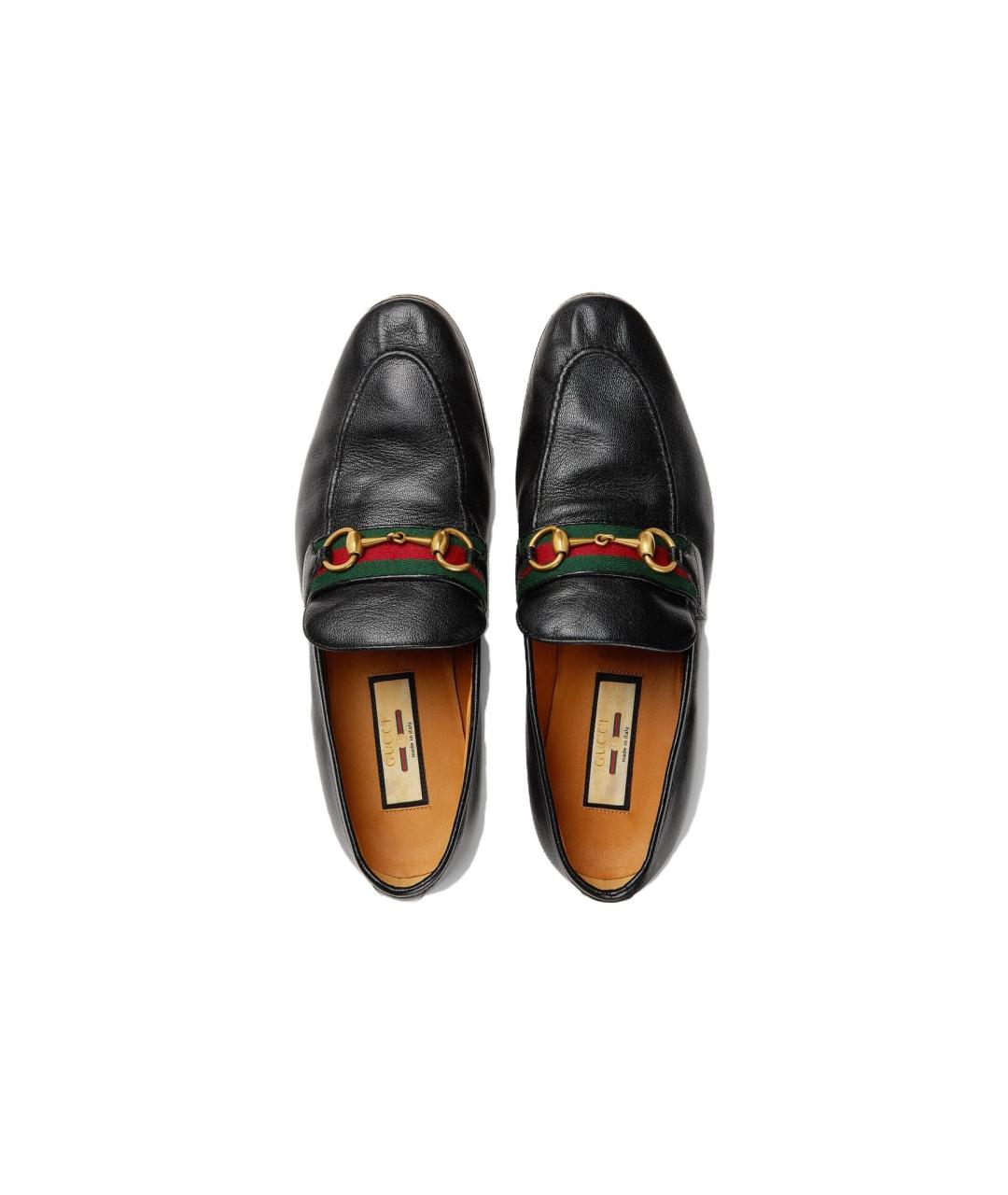 GUCCI Черные кожаные лоферы, фото 3