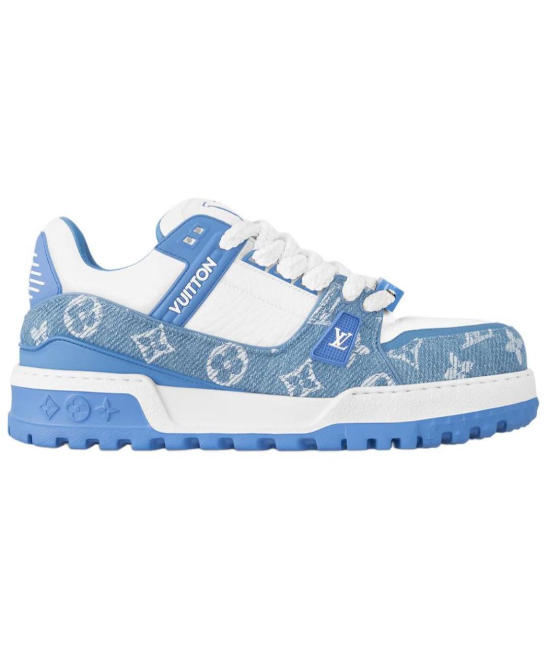 LOUIS VUITTON Синие кроссовки, фото 1