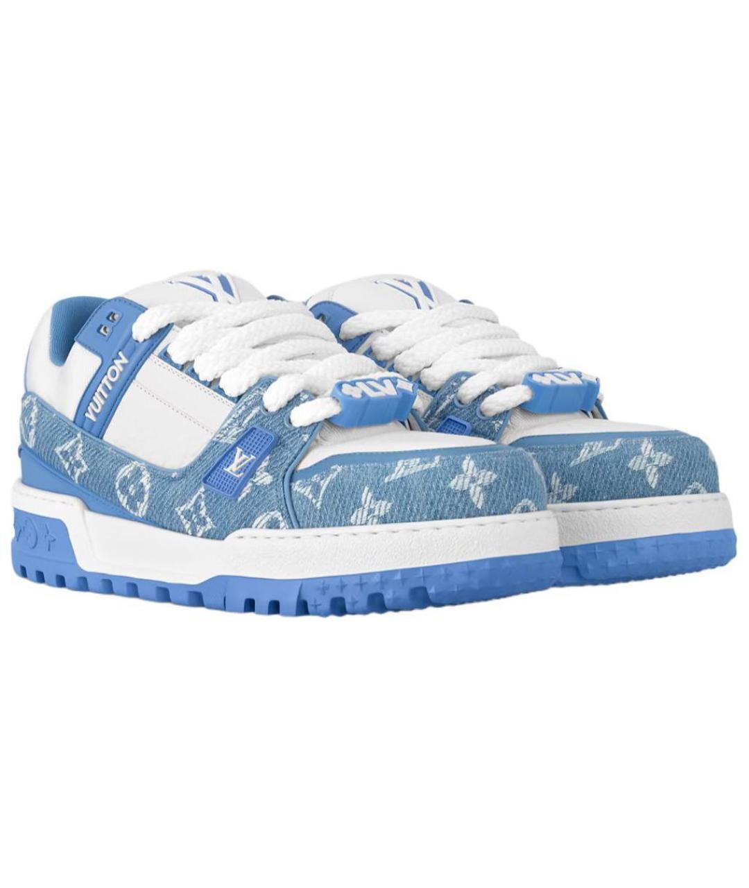 LOUIS VUITTON Синие кроссовки, фото 3