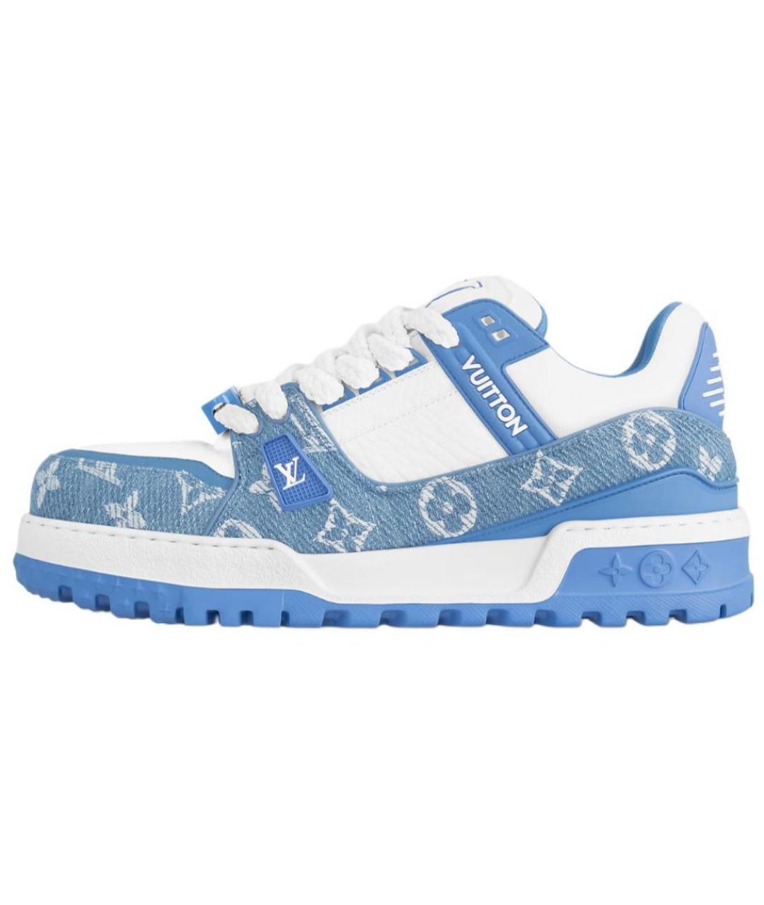 LOUIS VUITTON Синие кроссовки, фото 2