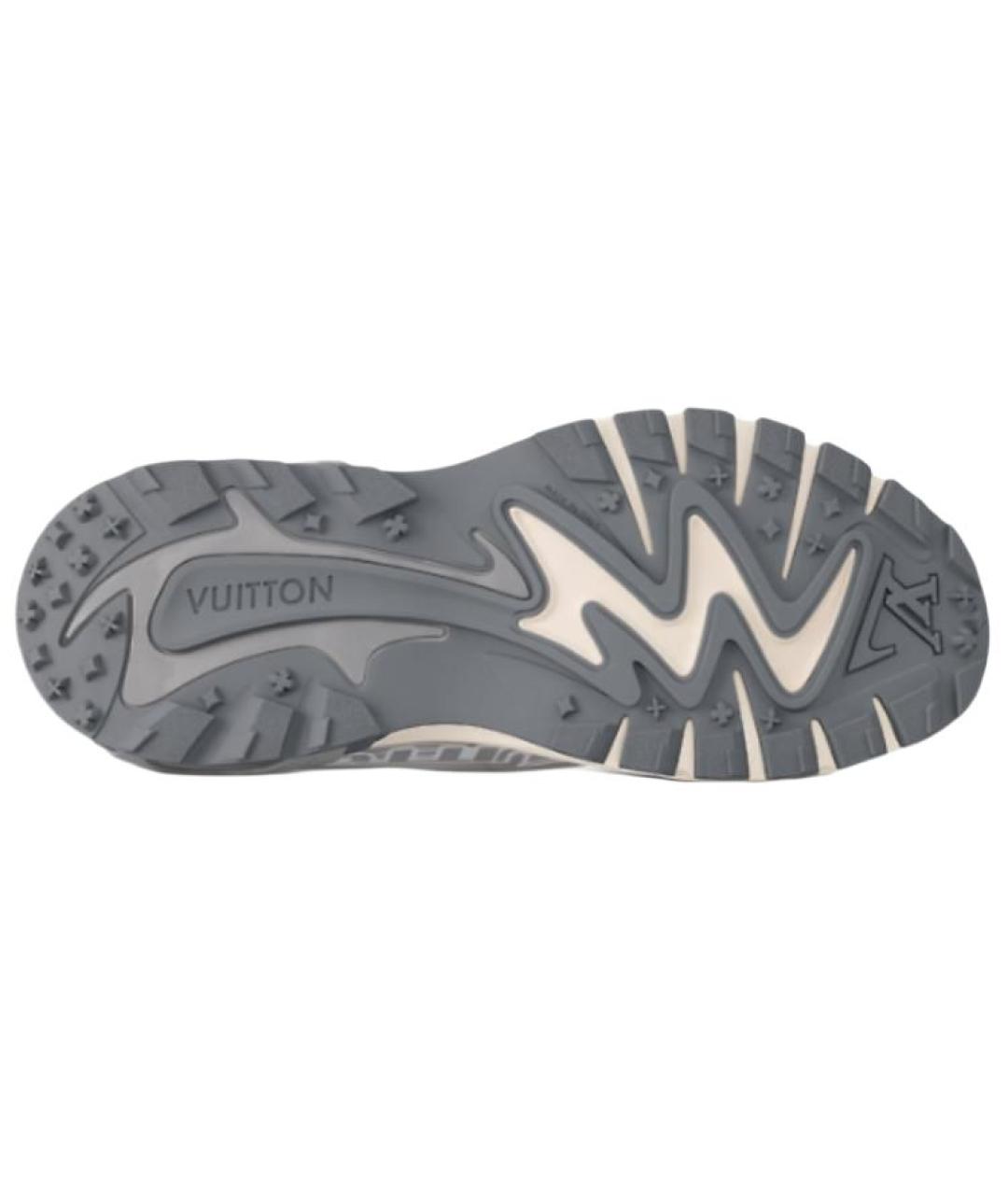 LOUIS VUITTON Серые низкие кроссовки / кеды, фото 6