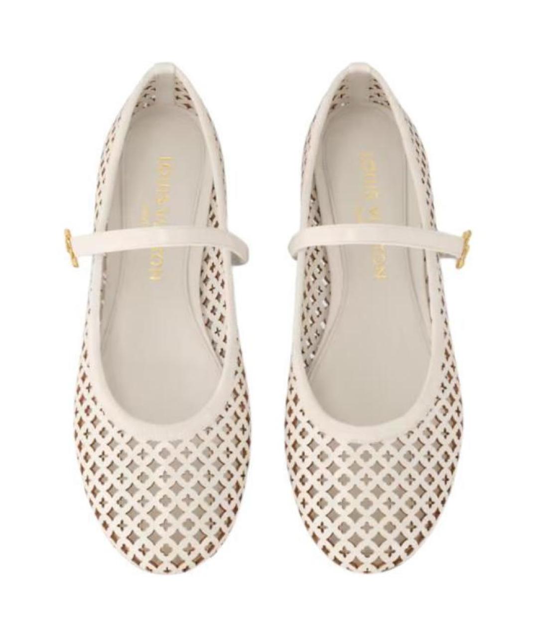 LOUIS VUITTON Кожаные балетки, фото 4