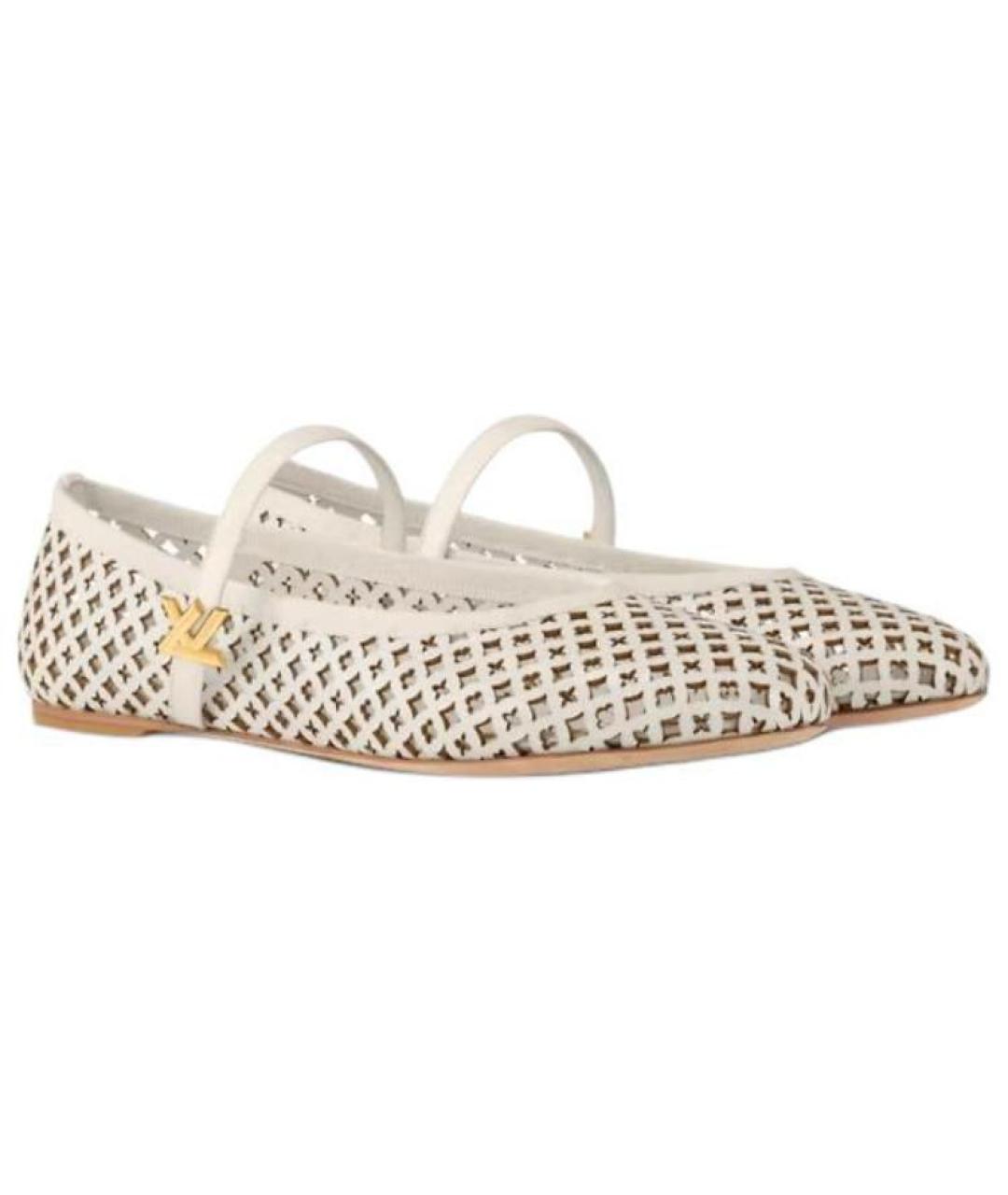 LOUIS VUITTON Кожаные балетки, фото 3