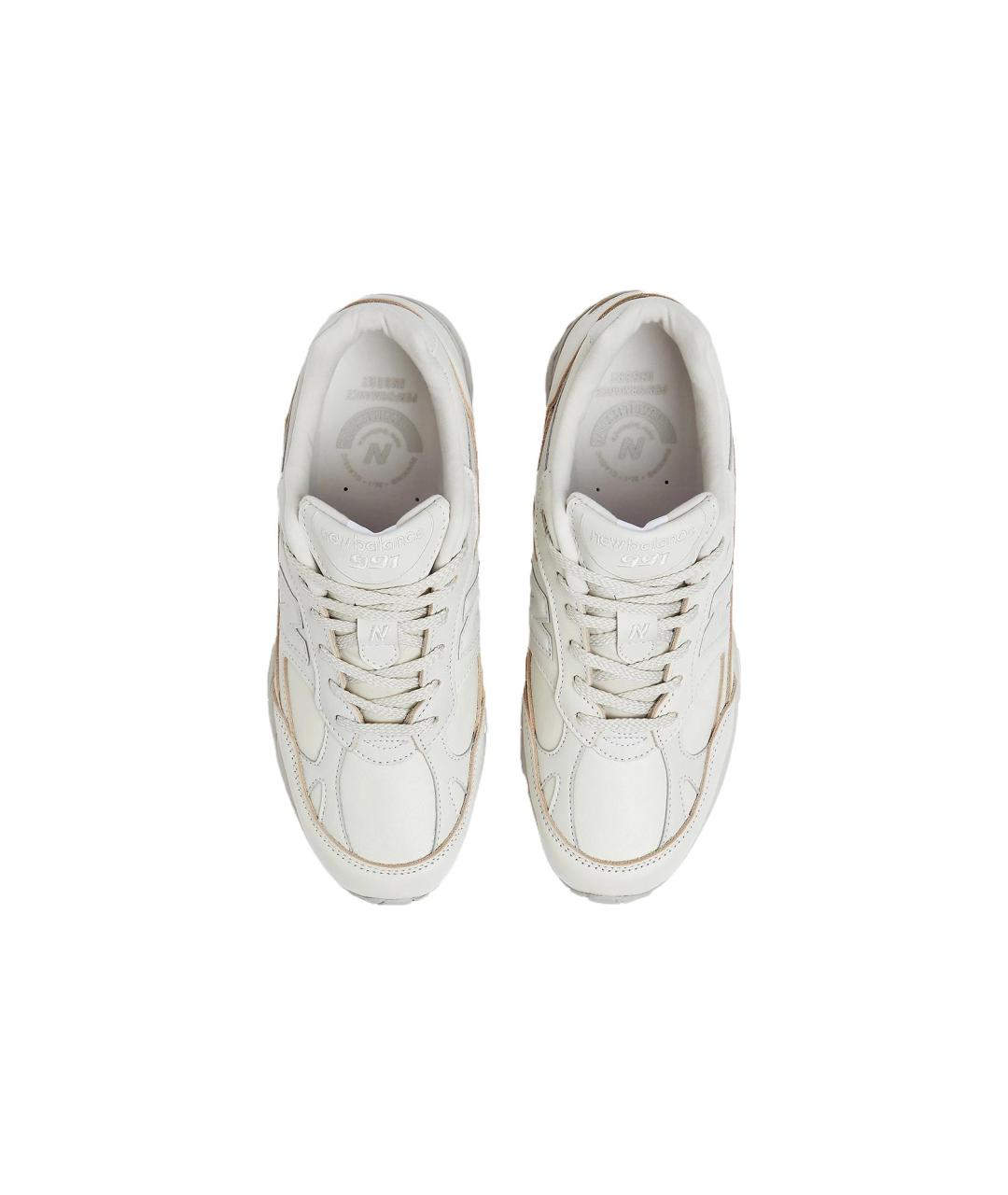 NEW BALANCE Серые кожаные высокие кроссовки / кеды, фото 3