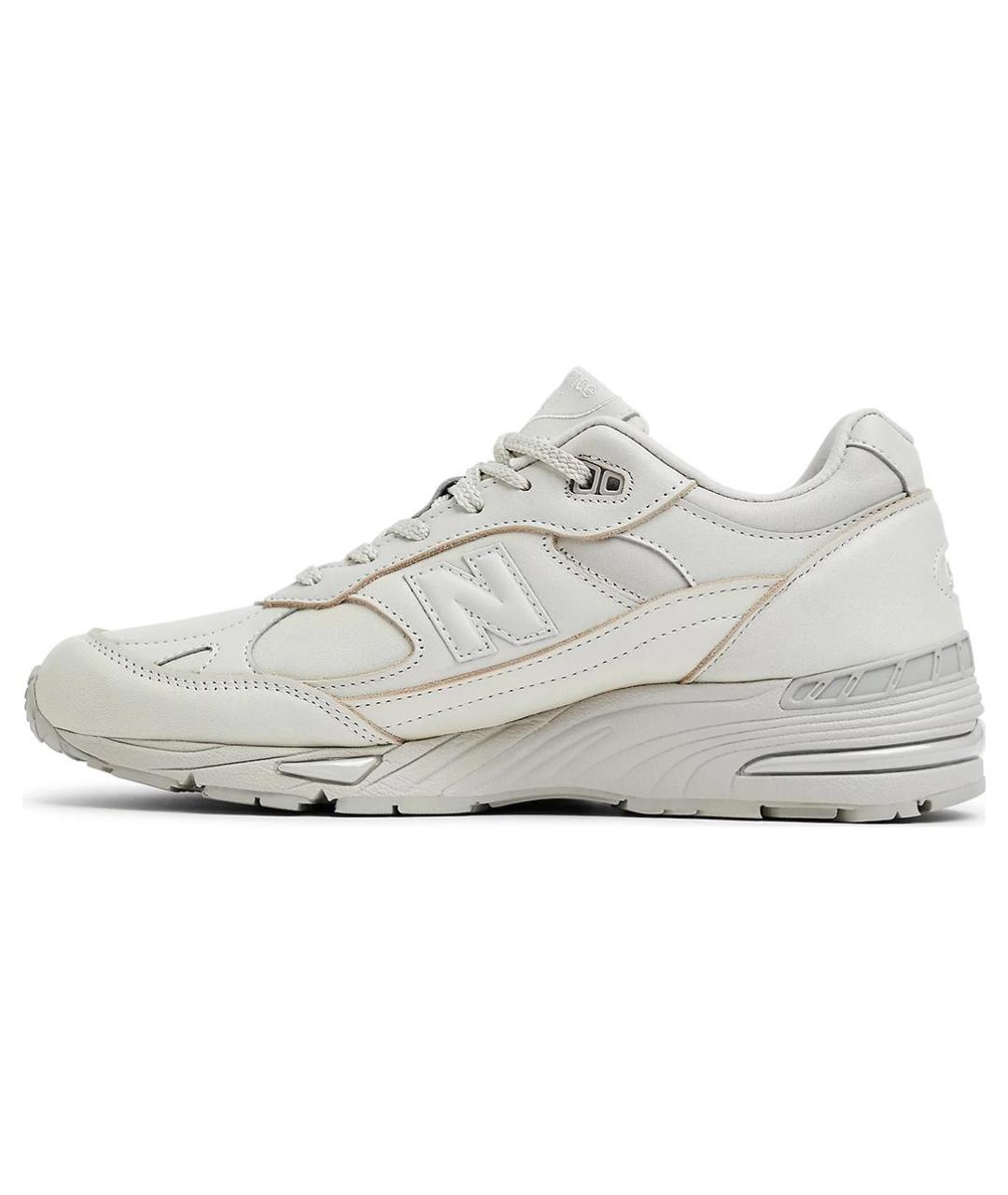 NEW BALANCE Серые кожаные высокие кроссовки / кеды, фото 2